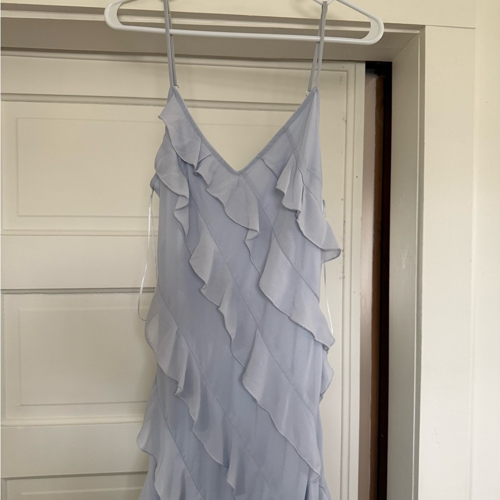 Altar’d State Light Blue Ruffled Maxi Dress - Picture 3 of 6
